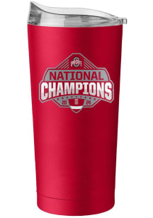 Logo Brands Ohio State Buckeyes 2024 Football National Champions 20oz Stainless Steel Tumbler - Re..