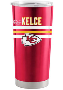 Travis Kelce Kansas City Chiefs Travis Kelce 20oz Stripe Stainless Steel Tumbler - Red