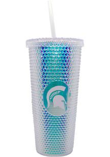 Michigan State Spartans 24oz Iridescent Straw Tumbler