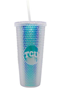 TCU Horned Frogs 24oz Iridescent Straw Tumbler