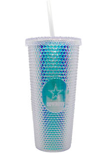 Dallas Cowboys 24oz Iridescent Straw Tumbler