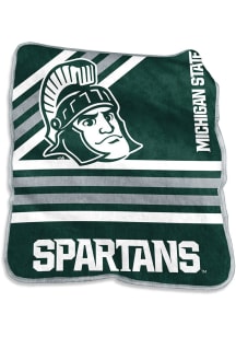 Michigan State Spartans Raschel Raschel Throw Blanket - Green