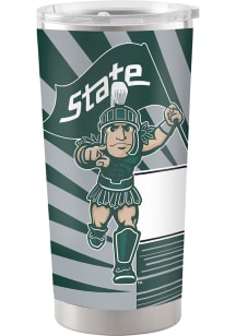 Logo Brands Michigan State Spartans 20oz Mascot Stainless Steel Tumbler - Green
