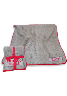 Chicago Bulls Frosty Sherpa Fleece Blanket - Red