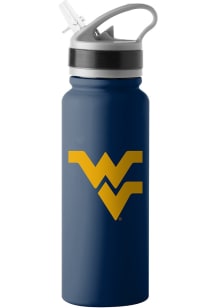 West Virginia Mountaineers 25oz Logo Single Wall Flip Top Stainless Steel Bottle -