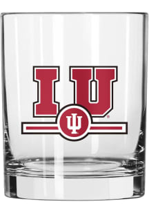 Indiana Hoosiers 14oz Design Rock Glass - Crimson