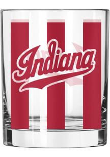 Indiana Hoosiers 14oz Rock Glass - Crimson