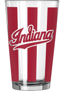 Indiana Hoosiers 16oz Pint Glass - Crimson