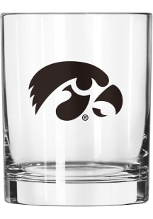 Iowa Hawkeyes 14oz Gameday Rocks Glass Rock Glass - Black