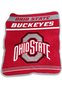 Ohio State Buckeyes Gameday Raschel Throw Raschel Throw Blanket - Red