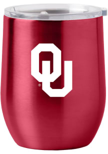 Oklahoma Sooners 16oz Gameday Stainless Curved Beverage Stainless Steel Stemless - Red