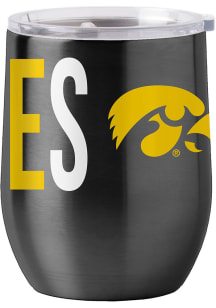 Iowa Hawkeyes 16oz Overtime SS Stainless Steel Stemless - Yellow