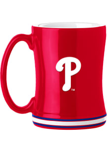 Philadelphia Phillies 14oz Relief Ceramic Mug - Red