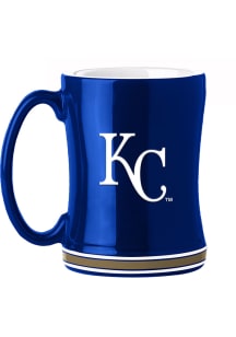 Kansas City Royals 14oz Relief Ceramic Mug - Blue