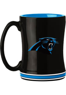 Carolina Panthers 14oz Relief Ceramic Mug - Black