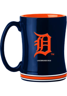 Detroit Tigers 14oz Relief Ceramic Mug - Navy Blue