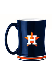 Houston Astros 14oz Relief Ceramic Mug - Navy Blue