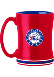 Philadelphia 76ers 14oz Relief Ceramic Mug - Red