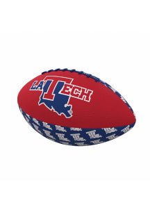 Logo Brands Louisiana Tech Bulldogs Mini Size Rubber Football