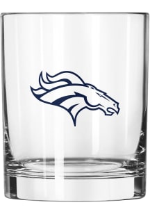 Denver Broncos 14oz Gameday Design Rock Glass - Navy Blue