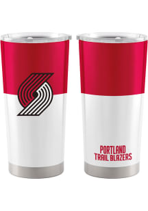 Logo Brands Portland Trail Blazers 20oz Colorblock Stainless Steel Tumbler - White