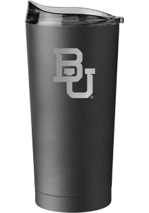 Logo Brands Baylor Bears 20 oz Etch Powder Coat Stainless Steel Tumbler - Black