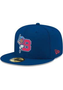 New Era Buffalo Bisons Mens Blue Swinging Buffalo GCP 59FIFTY Fitted Hat