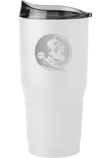 Logo Brands Florida State Seminoles 30oz Powder Coat Stainless Steel Tumbler - White