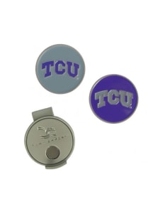 TCU Horned Frogs Cap Clip Golf Ball Marker