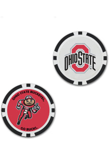 Ohio State Buckeyes 2-Sided Poker Chip Golf Ball Marker