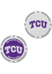 TCU Horned Frogs 2-Sided Poker Chip Golf Ball Marker