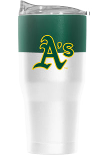 Logo Brands Oakland Athletics 30oz Colorblock Stainless Steel Tumbler - Green