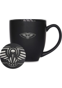 New Orleans Pelicans Primary Bistro Ceramic Mug - Black