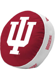 Indiana Hoosiers Puff Design Throw Pillow - White