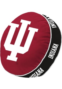 Indiana Hoosiers Puff Throw Pillow - White