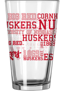 Nebraska Cornhuskers 16oz Spirit Pint Glass - Red