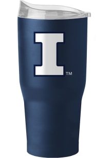 Logo Brands Illinois Fighting Illini 30 oz Flipside Powder Coat Stainless Steel Tumbler - Navy Blu..