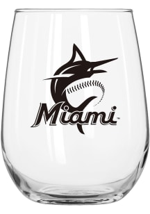 Miami Marlins 16oz Gameday Stemless Wine Glass - Teal