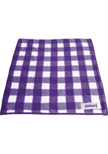 Charlotte Hornets Buffalo Check Frosty Sherpa Fleece Blanket - Blue