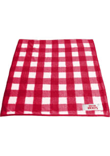 Houston Rockets Buffalo Check Frosty Sherpa Fleece Blanket - Red