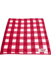 Atlanta Hawks Buffalo Check Frosty Sherpa Fleece Blanket - Red