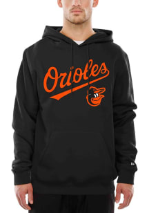 New Era Baltimore Orioles Mens Black Wordmark Long Sleeve Hoodie