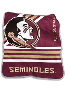 Florida State Seminoles Logo Raschel Throw Blanket - Red