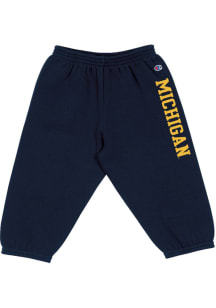 Champion Michigan Wolverines Toddler Blue Team Logo Bottoms Sweatpants