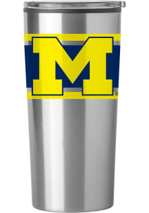 Logo Brands Michigan Wolverines 20oz Fusion Stainless Steel Tumbler - Blue