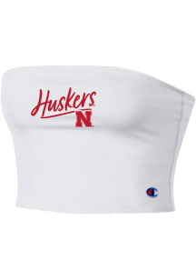 Champion Nebraska Cornhuskers Womens  Huskers Tube Top Short Sleeve T-Shirt