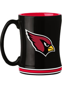 Arizona Cardinals 14oz Relief Ceramic Mug - Black