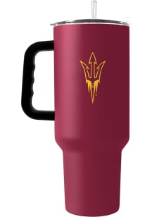 Logo Brands Arizona State Sun Devils 40oz Handle Stainless Steel Tumbler - Maroon