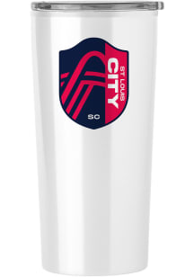 Logo Brands St Louis City SC 20oz Fusion Stainless Steel Tumbler - White