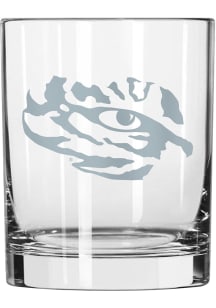 LSU Tigers 14oz Etched Rock Glass - Purple